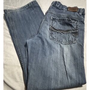 Flypaper Premium Bootcut Jeans Woman's Sz 28x29 Blue Denim Distressed Skater Y2K